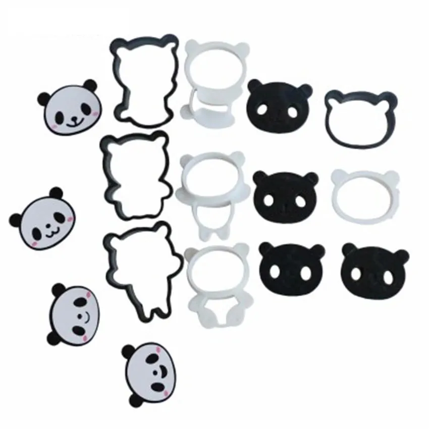 DIY Симпатичные панды из нержавеющей стали плесень помадка Инструменты для