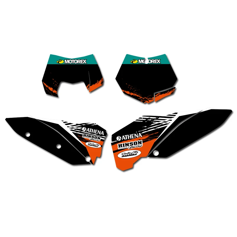 0303 Байк Графический фон наклейка Стикеры для KTM SXF XC 125 524 150 200 250 300 350 400 450 500 2008 2010 SX 07