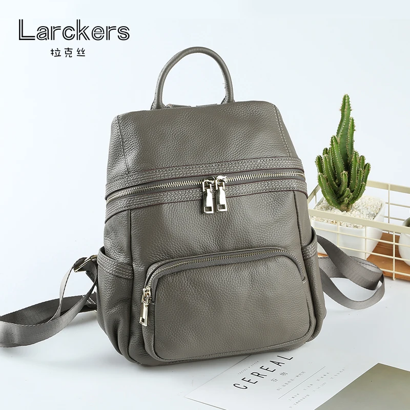 Роскошный рюкзак из натуральной кожи Женский дизайнерский прозрачный на молнии