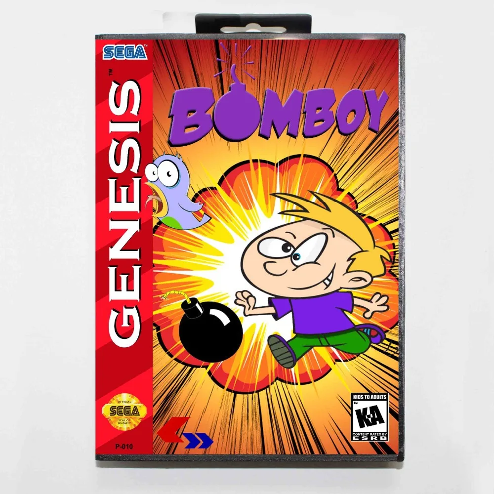 Bomboy 16 бит MD карточная игра с коробку для Sega Megadrive/Genesis|16 bit|md game16 bit md |