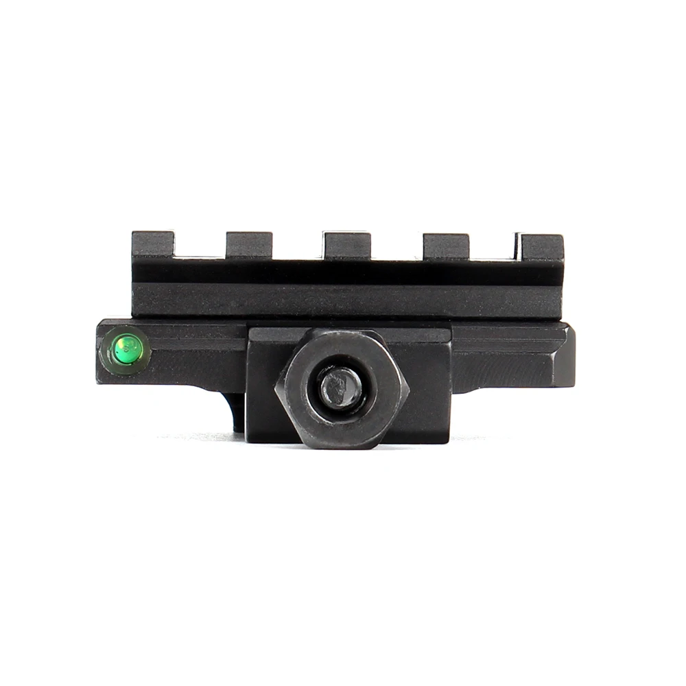 Ohhunt Тактический Компактный Riser Mount Adapter 20 мм Пикатинни База с пузырьковым уровнем подходит для охоты AR-15 M16 Red Dot лазерный прицел