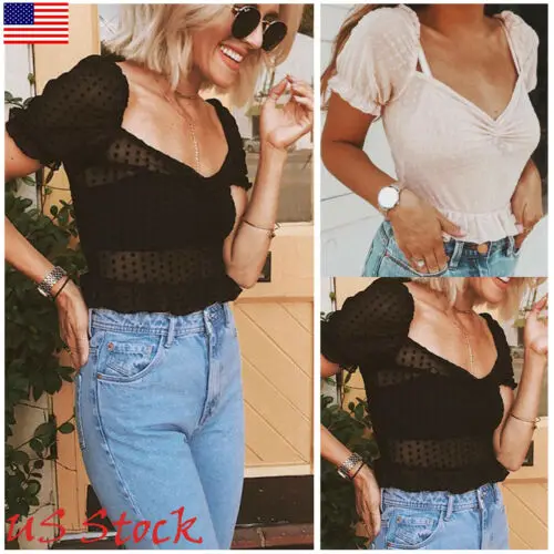 Женский прозрачный сетчатый укороченный топ с принтом ангела лето 2019 | Женская