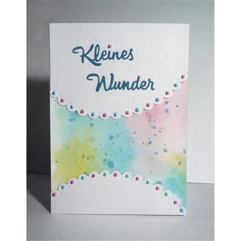 GJCrafts Пособия по немецкому языку Kleines Wunder умирает слово штамповка 2019 Трафареты для