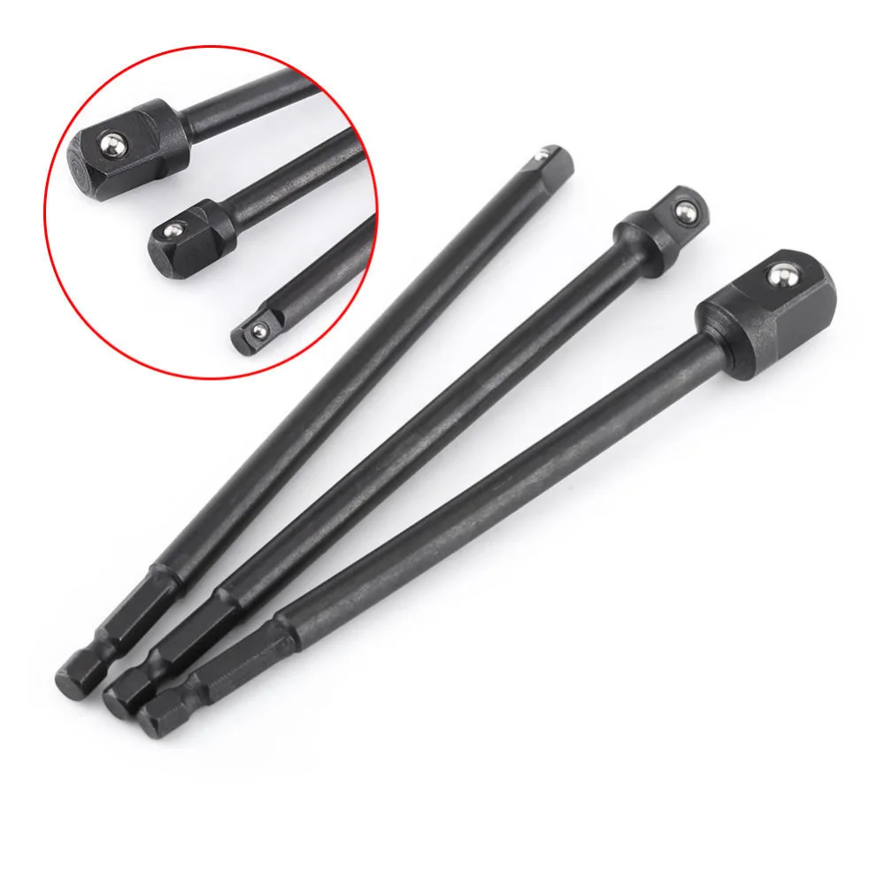 1/4 &quot3/8&quot 1/2 &quotудлинитель сверло бар Шестигранная розетка драйвер питания хром