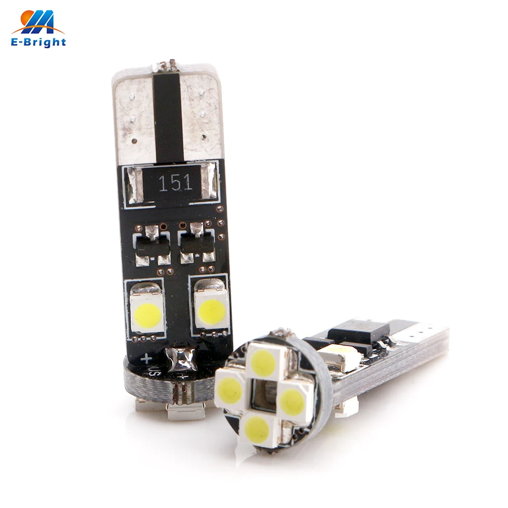 YM E Bright 2 шт. Canbus T10 W5W 194 CAN BUS Error Free 1210 3528 8 SMD светодиодный 6000K 12V Авто клиновидная