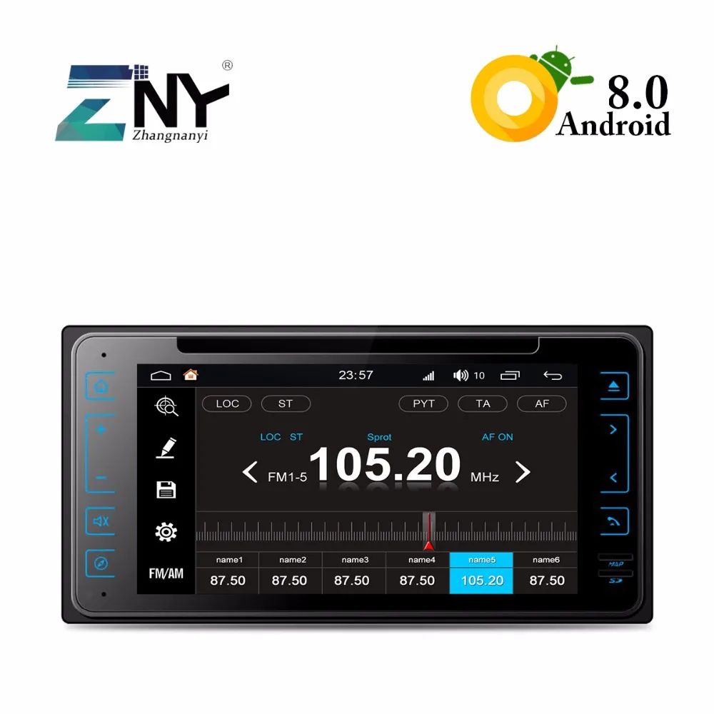 Android 8 0 Универсальный Авто Радио для Toyota серии стерео Bluetooth RDS FM Аудио Видео gps