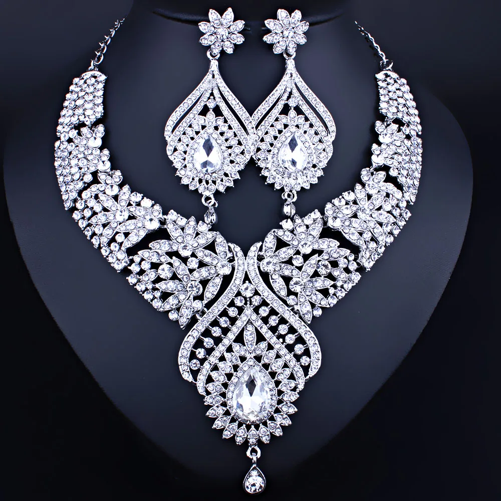 Комплект из колье и серёг в форме пера павлина|earrings set for women|necklace and earring setfashion jewelry |