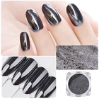 Artlalic 1 шт. Высокое качество Magic зеркальная пудра для ногтей Glitter Aurora Сияющий чистый черныйфиолетовый Маникюр украшения для ногтей