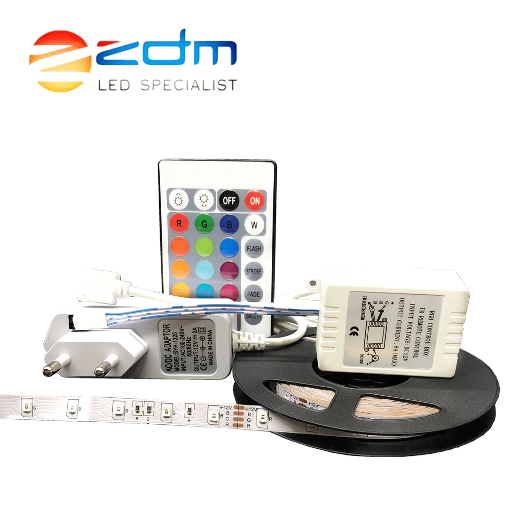 Цветная (RGB) IP20 гибкий Светодиодные ленты светильник м 2 3 4 5 6 10 3528 SMD не