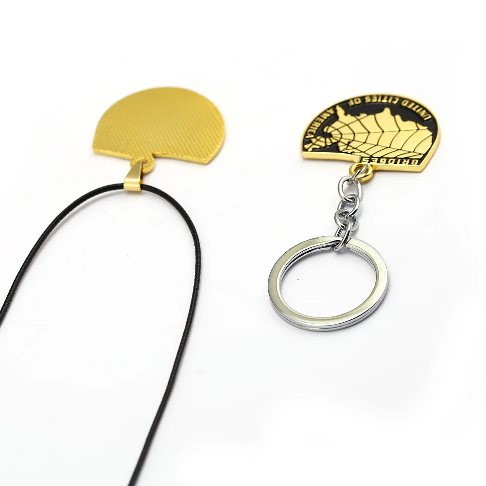 Брелок для ключей с игрой Death металлическая карта ожерелье веревочная цепочка