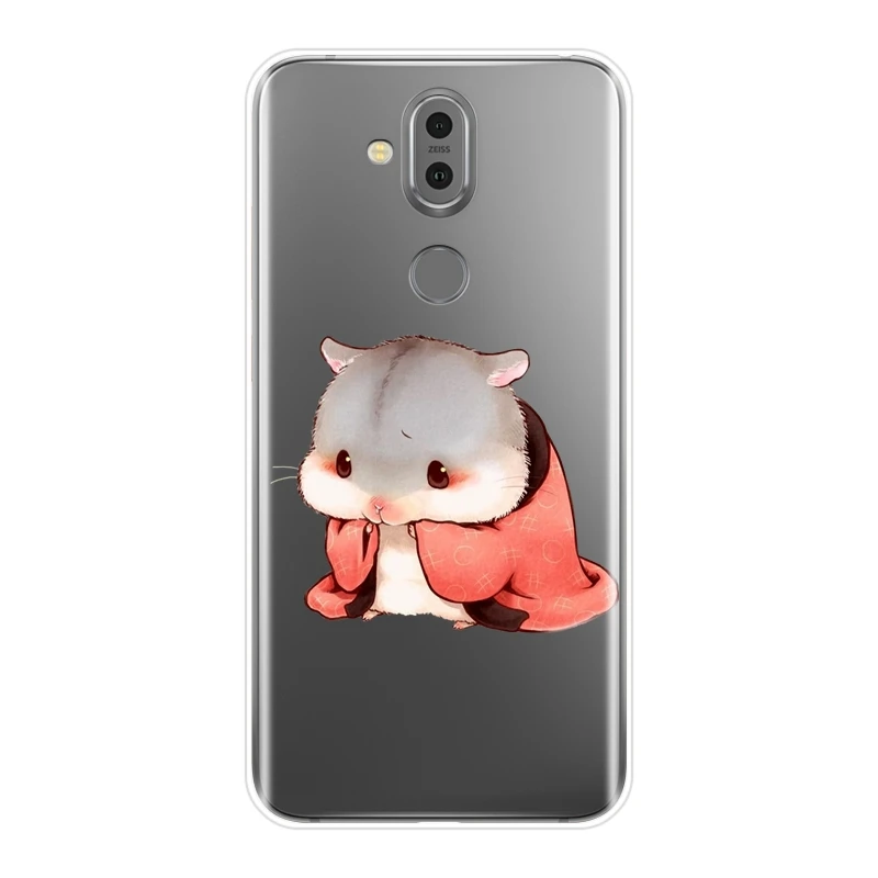 Чехол для Nokia Lumia 7 1 6 5 3 2 Мягкая силиконовая Рождественская хомяк милый задняя