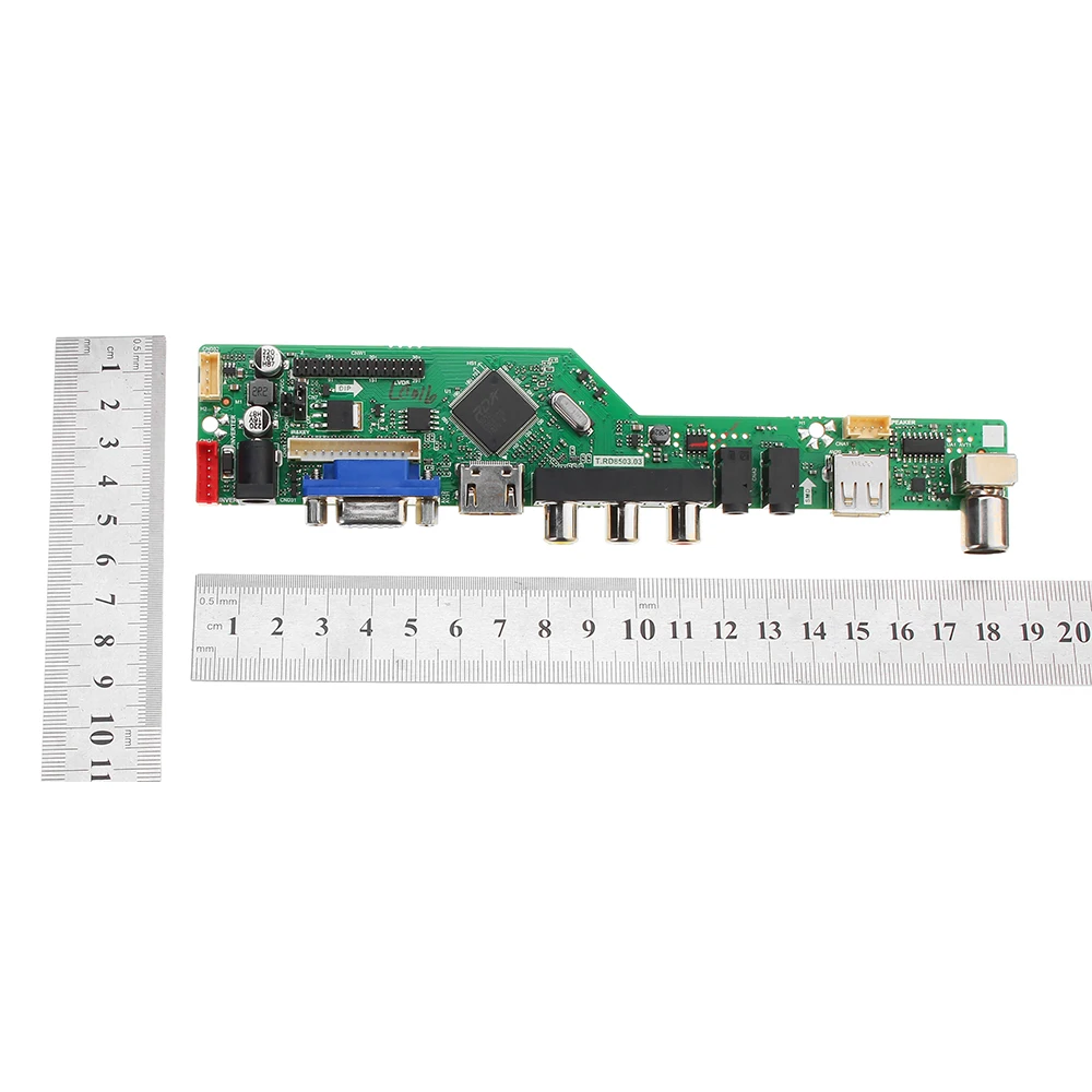 T. RD8503.03 цифровой сигнал DVB-T2 DVB-T/C Универсальный светодиодный ЖК-телевизор контроллер драйвер платы+ 7 ключ кнопка+ 1Ch 6 бит 30pin