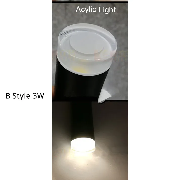 Acrylic light Bstyle Современный светодиодный подвесной светильник s COB, подвесной светильник 3 Вт, длинный светильник с трубкой, подвесной светильник для магазина, кухни - Цвет корпуса: Acrylic light Bstyle