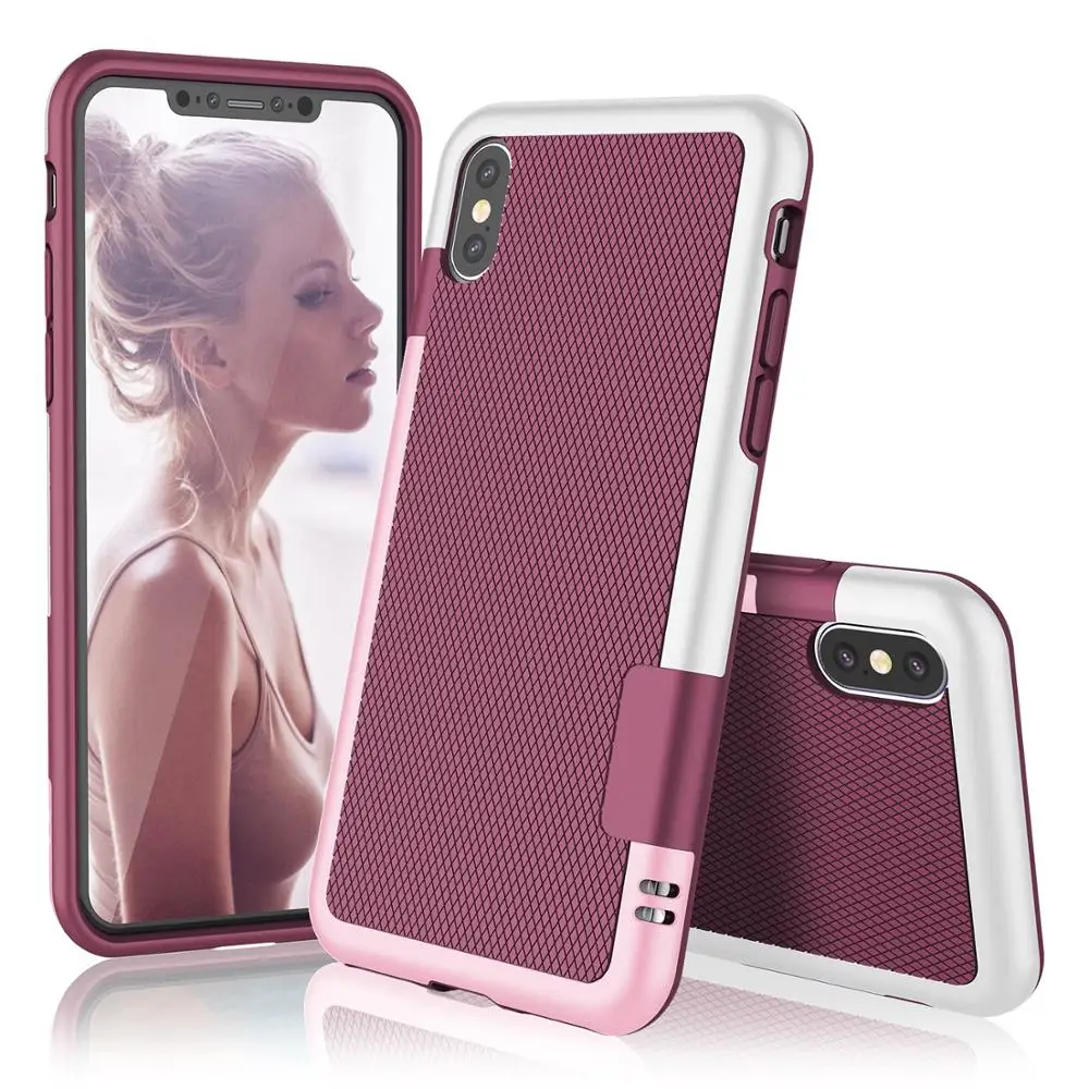 Ультратонкий Противоскользящий противоударный чехол 3 цветов для iphone X XS MAX XR 7 8 6 6S