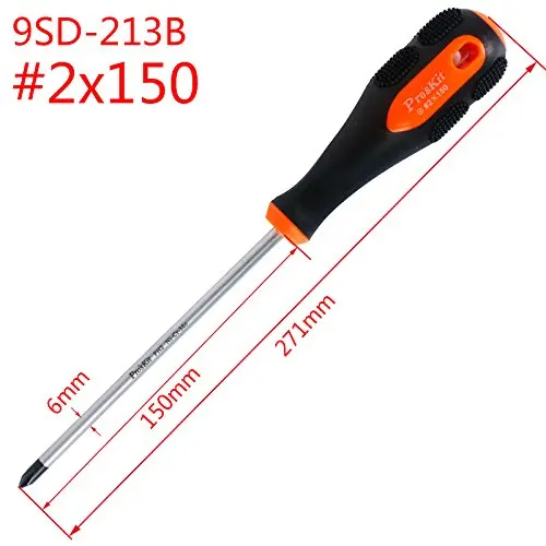 Оригинальные профессиональные мягкие отвертки pro'skit 9sd 213b (+ #2 6x150 мм)