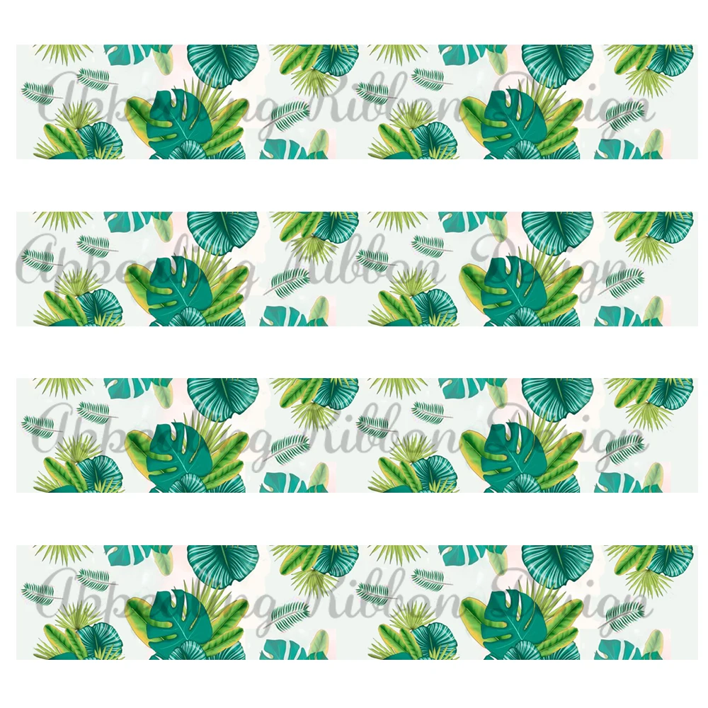 Изготовленный На Заказ 9 мм-75 мм листья цветы печатная корсажная лента 16 с