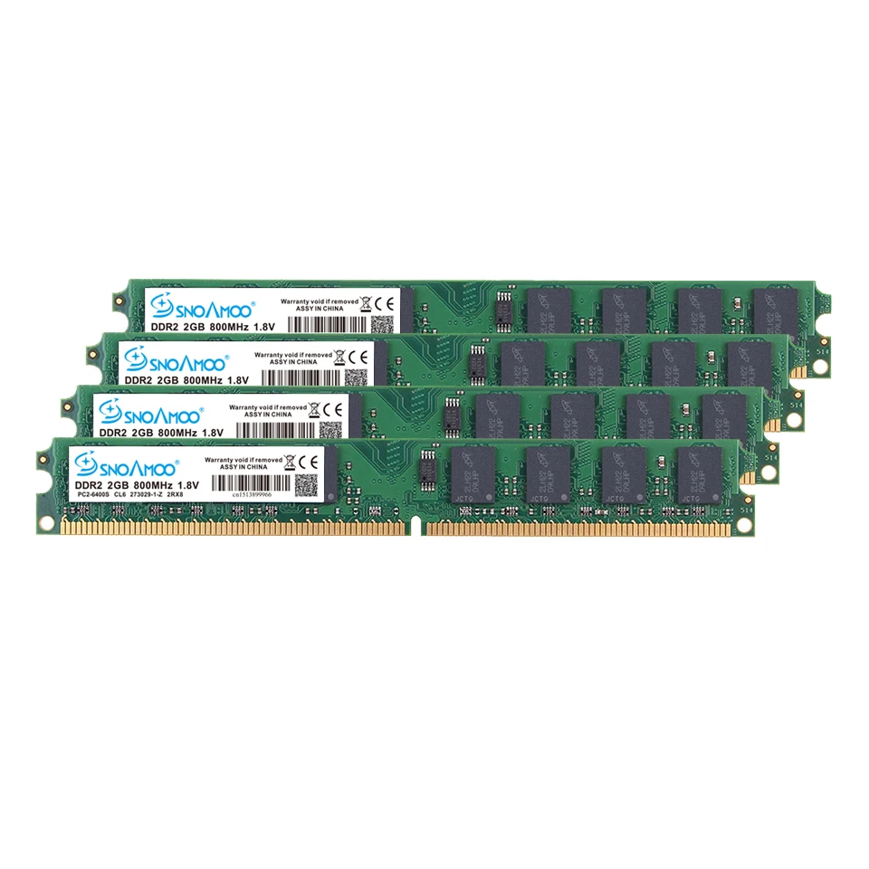 Оперативная память для настольного ПК SNOAMOO DDR2 2G RAM 667MHz 800MHz PC2 6400S 240 Pin 1 8 V DIMM