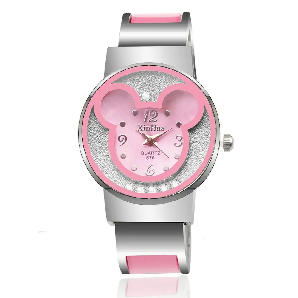 Женские часы montre mickey femme женские из нержавеющей стали relogio feminino Zegarek Damski 2019 Saati 848 |