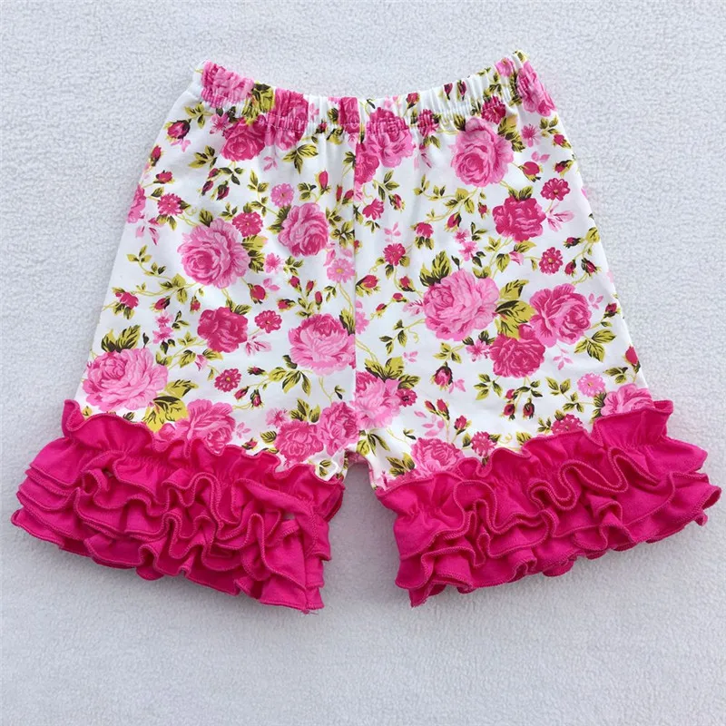 Хлопок рябить детские Шорты малышей для девочки дети Обледенение шорты