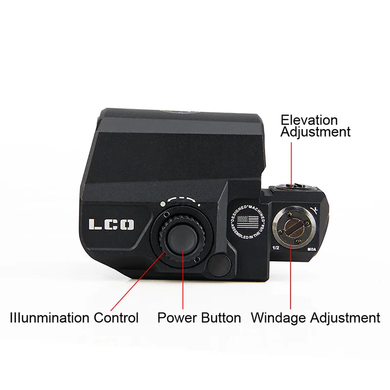 WIPSON дропшиппинг LCO тактический прицел с красной точкой охотничьи прицелы