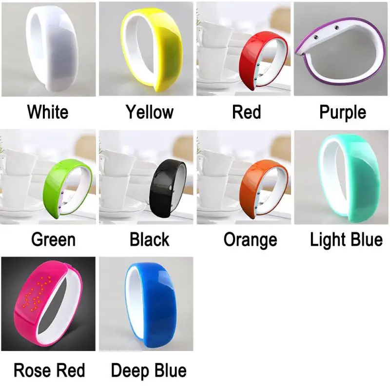 Fashion Women Men Couple Wrist Watches LED Coating Waterproof Watch Date Sports Bracelet Digital Gifts | Наручные часы