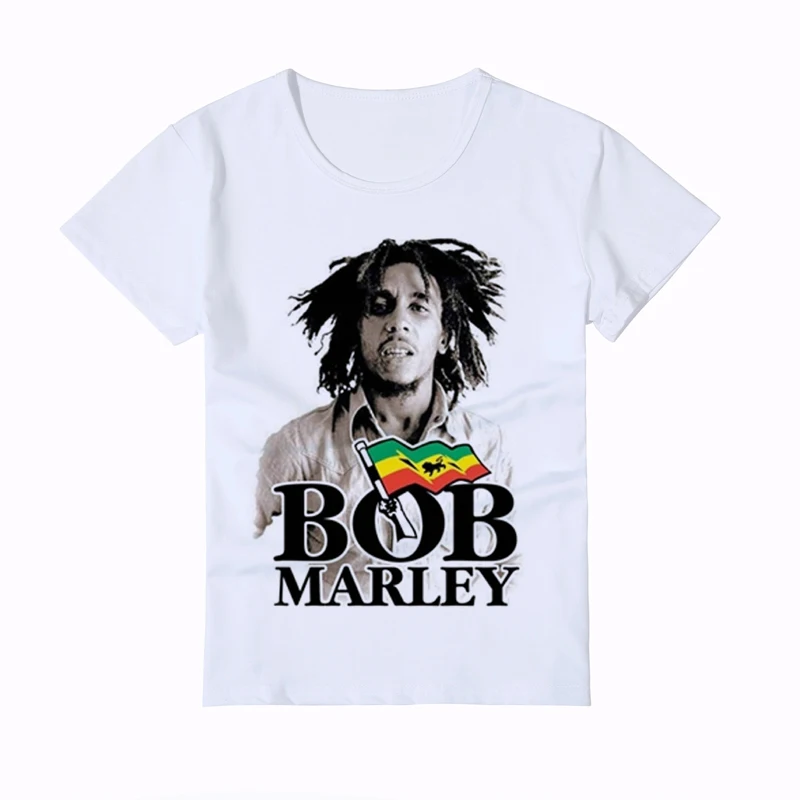 Детская футболка Bob Marley Новая модная детская с принтом для курения мужская