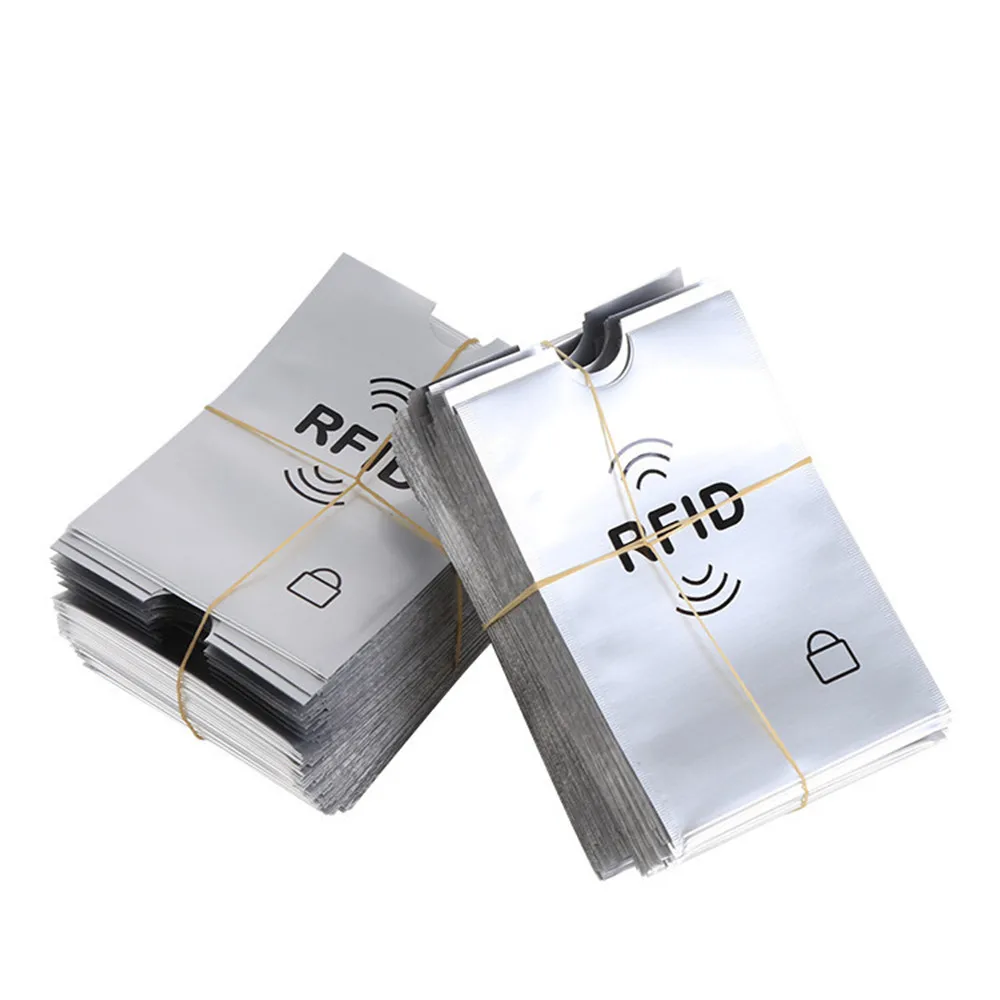 10 шт RFID защитный рукав протектор карты дебетовая Кредитная Бесконтактная карта