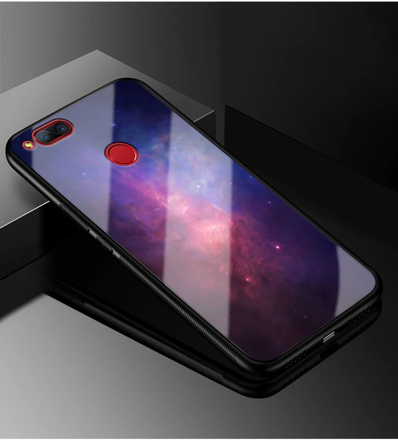For ZTE Z17 mini Case 5.2 inch Glass Hard Back Cases For ZTE NUBIA Z17 mini Case Cover Z17mini Z 17 Tempered Soft Bumper