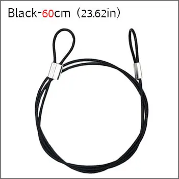 60cm Black 2 шт Универсальный 30 см 60 см Черный Серебряный защитный ремешок из нержавеющей стали ремешок на запястье для GoPro аксессуары для камеры - Цвет: 60cm Black