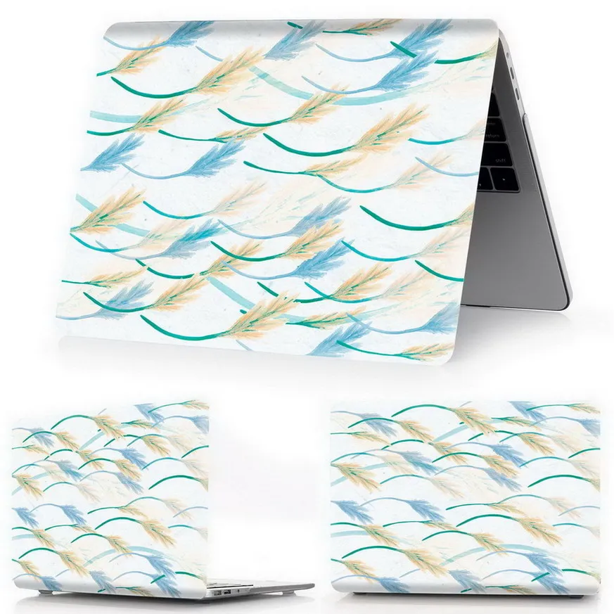 Для Mac Book New Air Pro 13 15 чехол для ноутбука с сенсорной панелью для Mac Book Air Pro retina 11 12 13 15 дюймов чехол с цветной печатью - Цвет: Shui Cai Chang Wei C