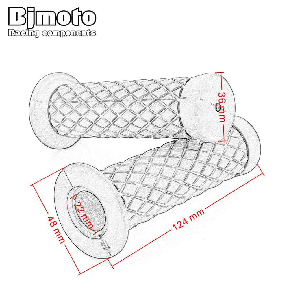 Bjmoto Универсальный винтажный 7/8 &quot22 мм руль для мотоцикла с ЧПУ рукоятка руля Руля