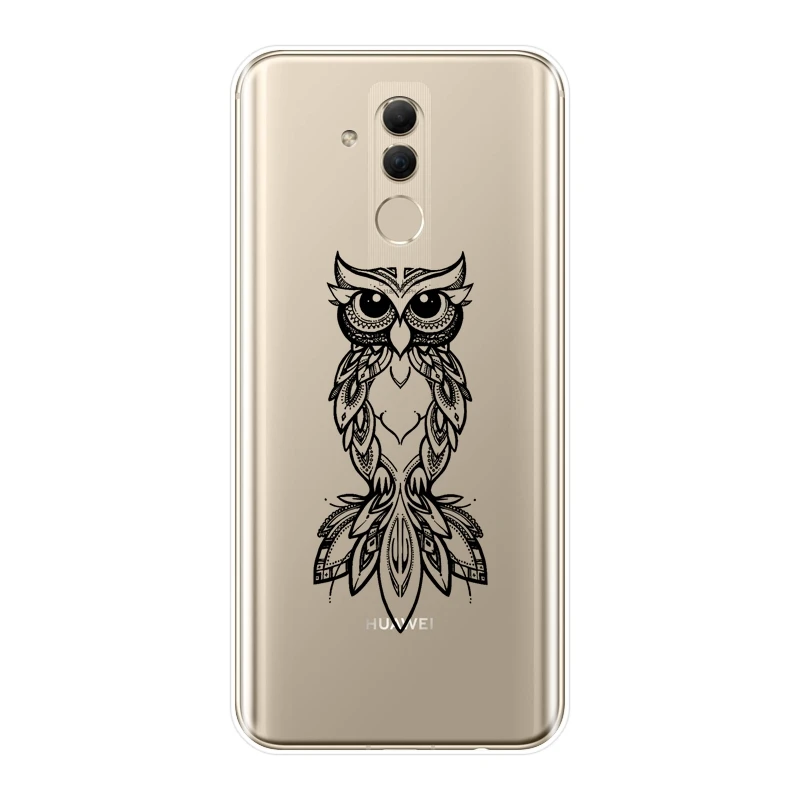 Чехол для Huawei Mate 20 10 9 Pro силиконовый мягкий чехол с животными волком оленем