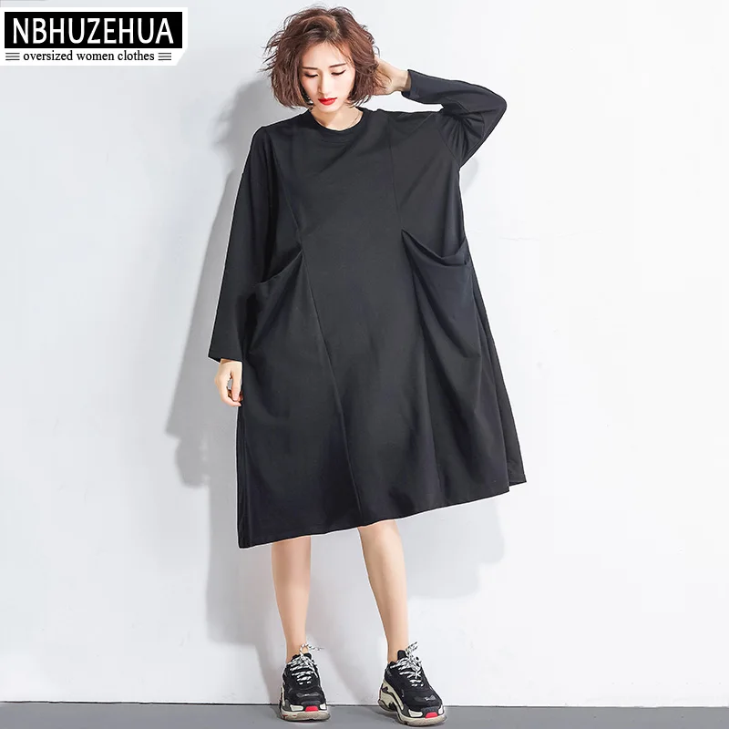 Платье женское винтажное большого размера с длинным рукавом 4XL 5XL|Женские платья|