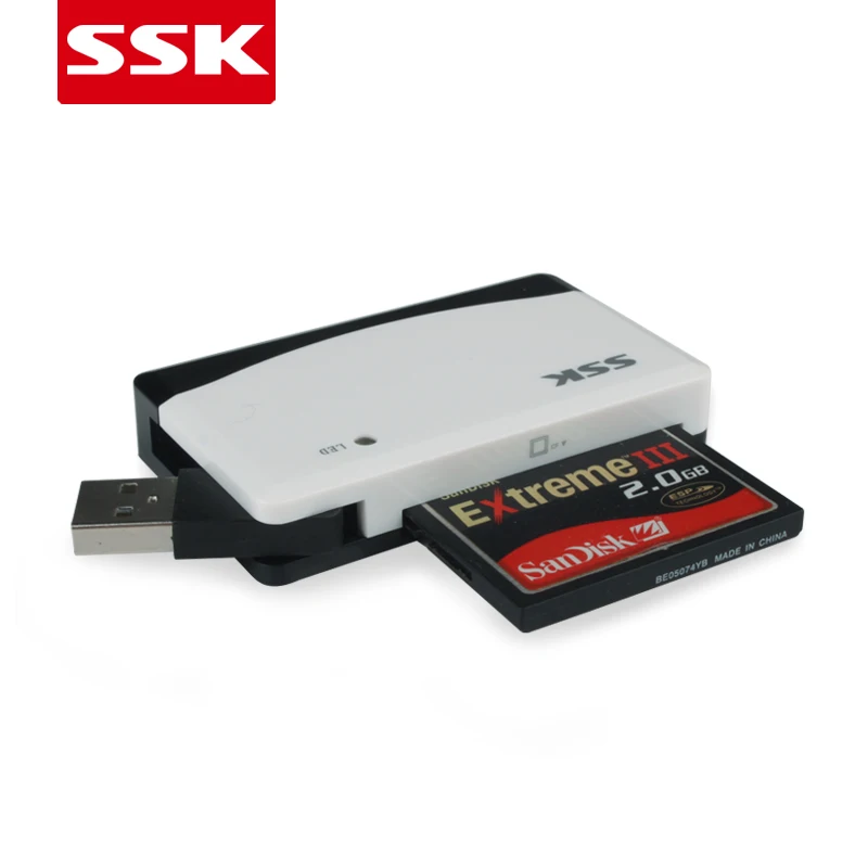 Устройство для чтения карт SSK все в 1 USB 2 0 поддержка SD Micro MS CF высокоскоростная