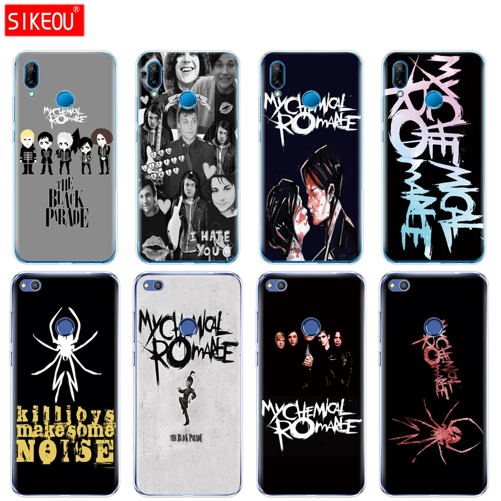 Силиконовый чехол для телефона Huawei P20 P7 P8 P9 P10 Lite Plus Pro 2017 P Smart 2018 My Chemical Romance|Бамперы|