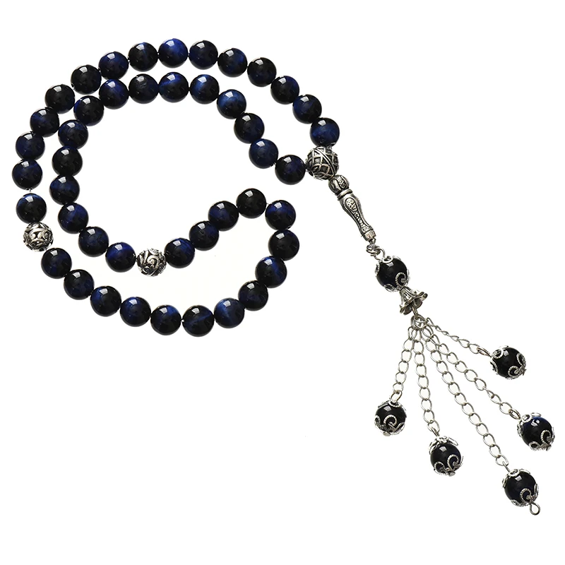 Сверкающие круглые синие 8 мм тигровые глаза для мужчин браслеты браслет 16 дюймов