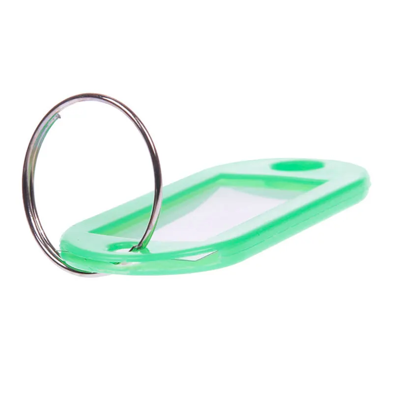 Пластиковые заготовки для брелоков 30 шт. кольцо ключей сделай сам бирки с именем