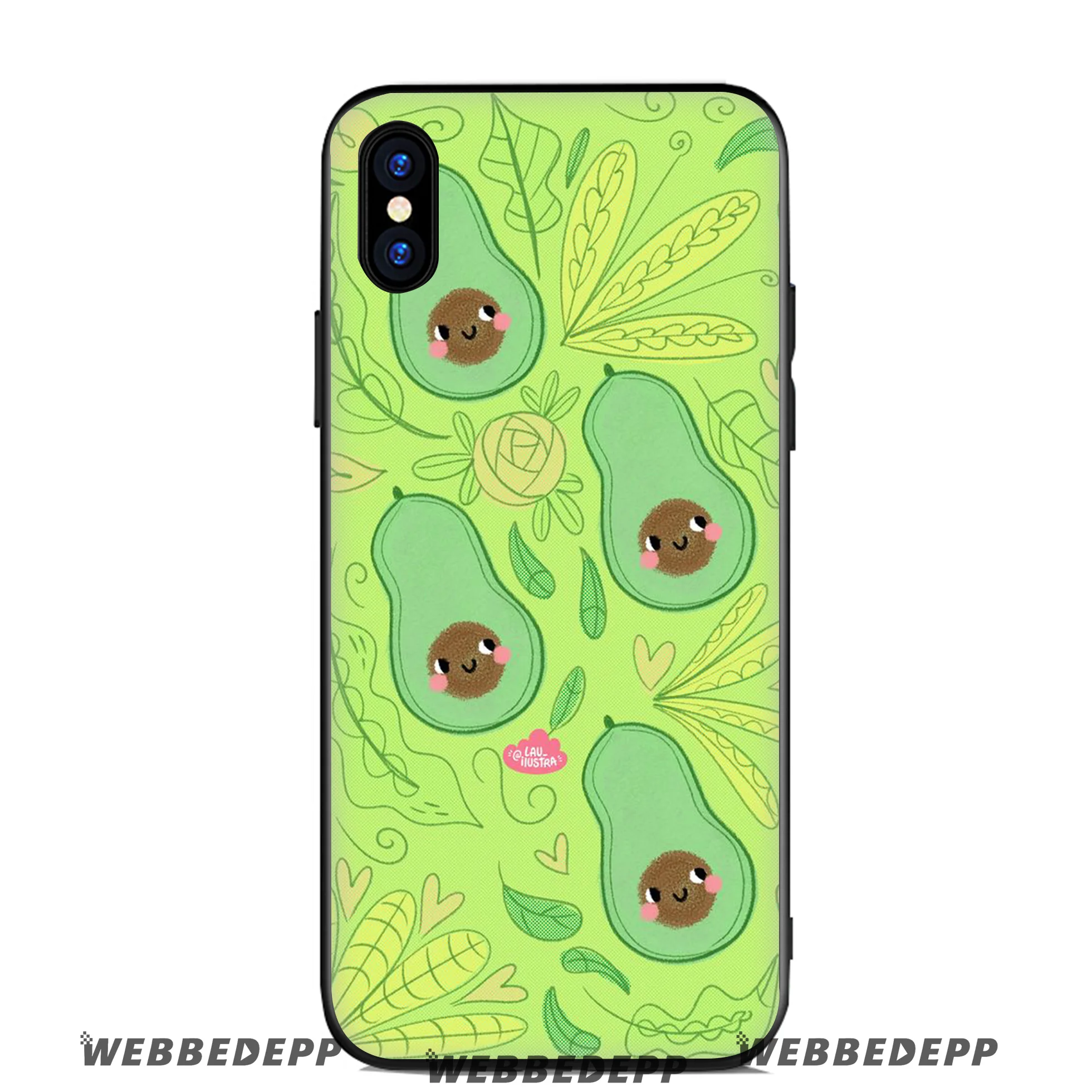 WEBBEDEPP Avo Cardio авокадо Мягкий силиконовый чехол для Apple iPhone 11 Pro Xr Xs Max X или 10 8 7 6 6S Plus 5
