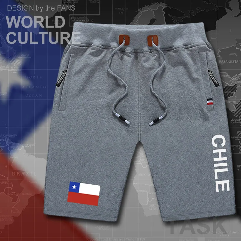 Chile мужские пляжные шорты новые для тренировок с флагом на молнии карманами