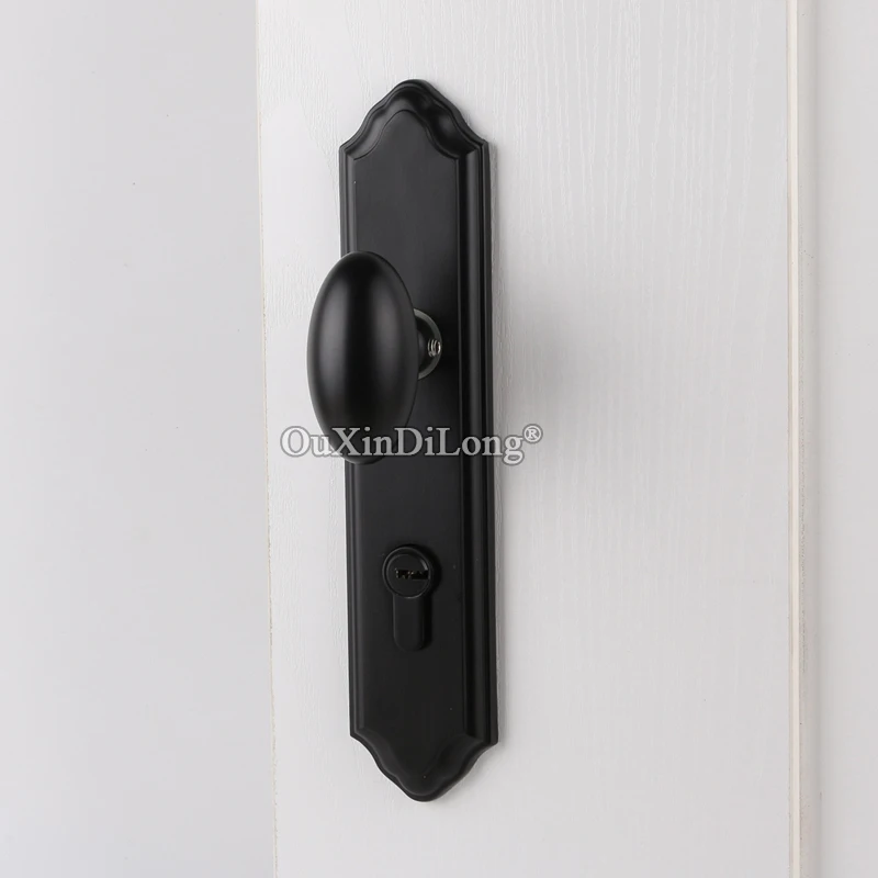 High Quality European Mortise Door Lock Set Copper Interior Silent Knobs for Living Room Bedroom Bathroom Black/Bronze | Обустройство