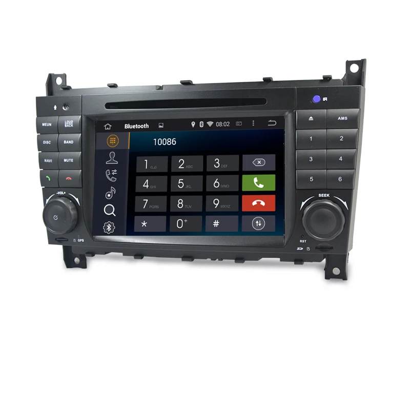 7 &quotHD 1024x600 четырехъядерный Android 1 автомобильный dvd плеер для Mercedes W203 android C200 C230 C240