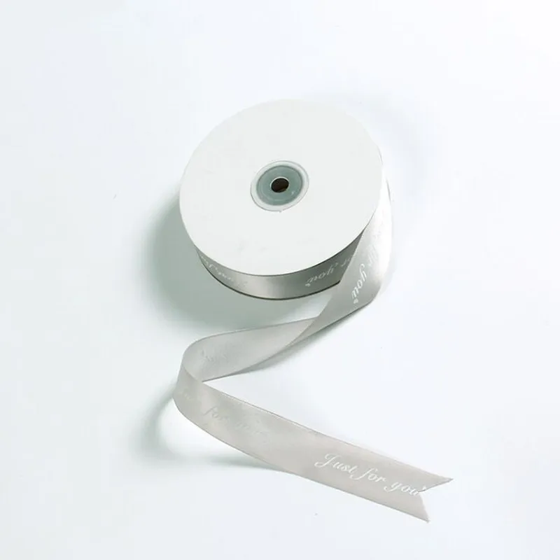 Красивая английская лента подарочная упаковка букета из розового материала