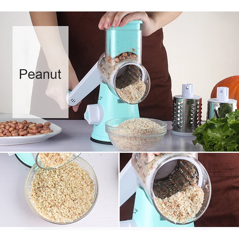 Ручная овощерезка кухонные аксессуары многофункциональная круглая мандолина