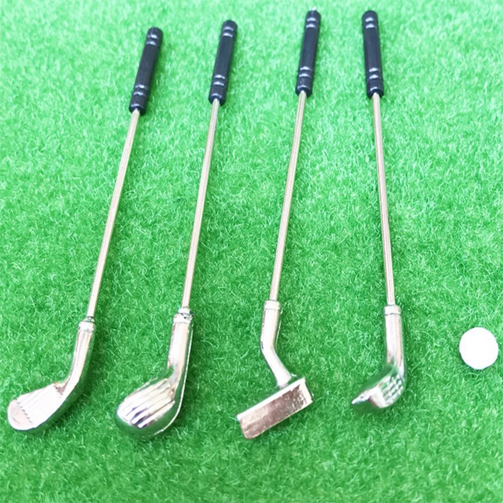 Миниатюрный набор для гольфа из 5 штук спортивное оборудование кукольного домика