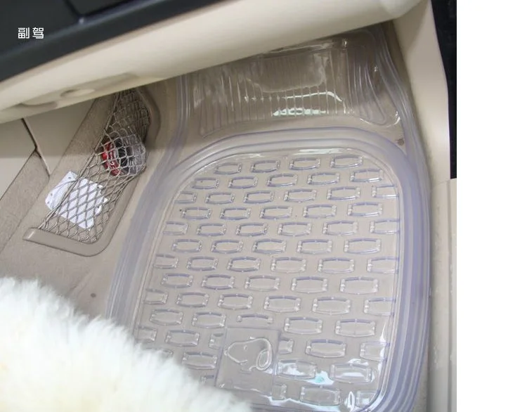 Всесезонные полнорезиновые прозрачные коврики для салона автомобиля комплект