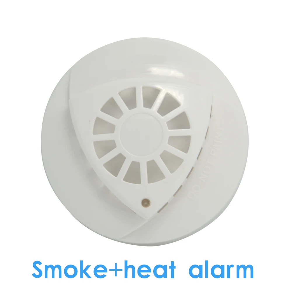 Внутренний потолочный Дымовой Сигнализатор и датчик тепла на 57 градусов