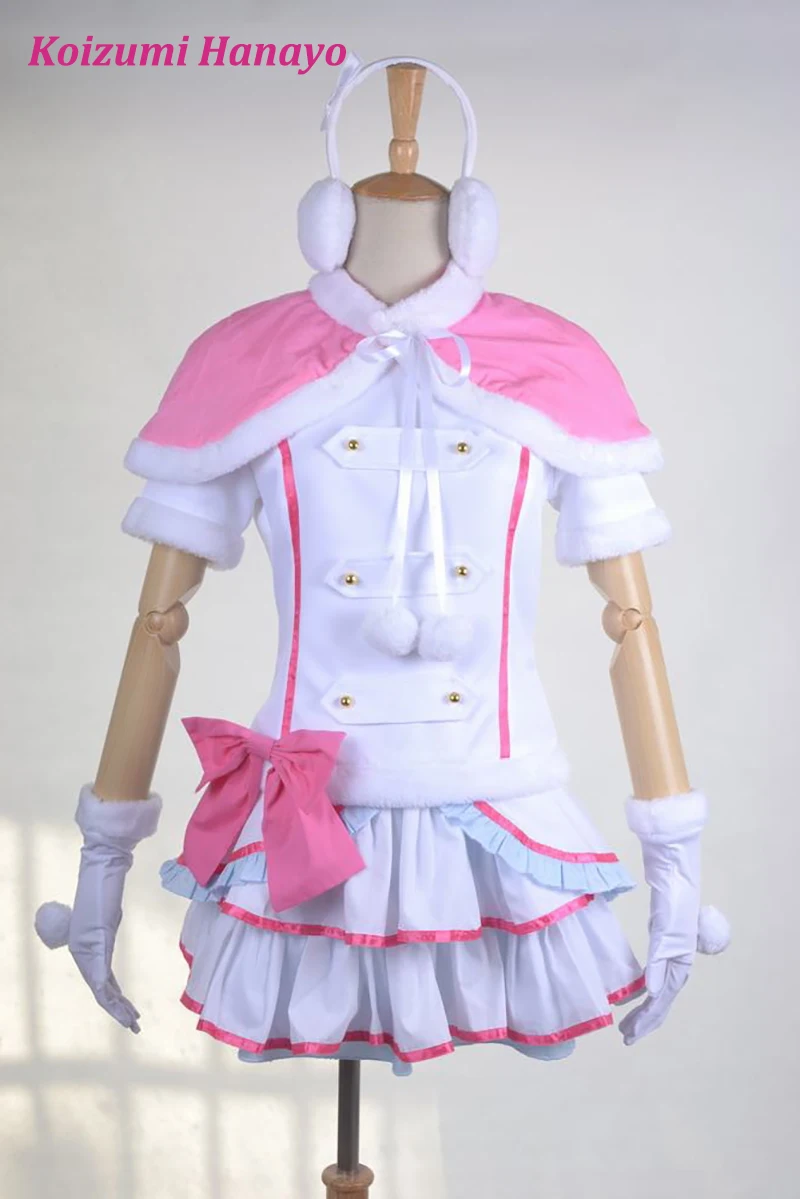 Аниме Love Live Snow Halation косплей костюмы Хэллоуин Карнавальная форма женская зимняя