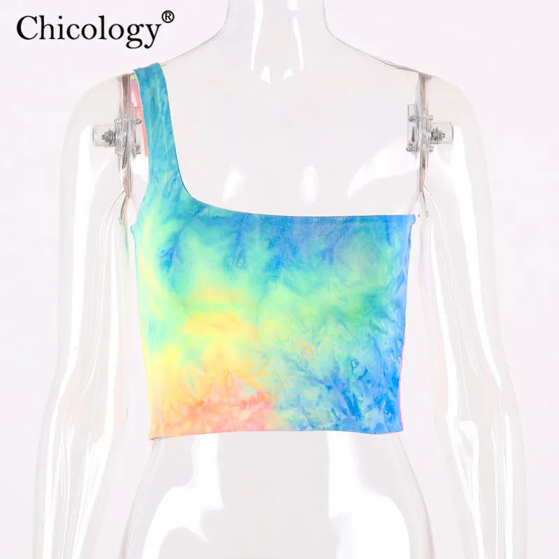 Уличная одежда Chicology на одно плечо кроп топ летняя женская 2019 пикантная