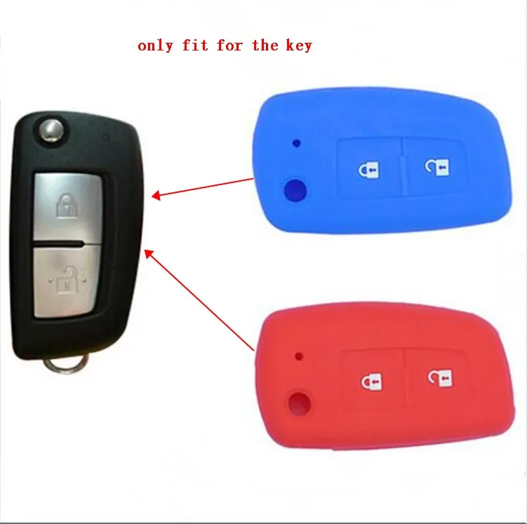 Силиконовый чехол для автомобильного ключа с 2 кнопками Nissan Qashqai J11 X trail Murano MAXIMA