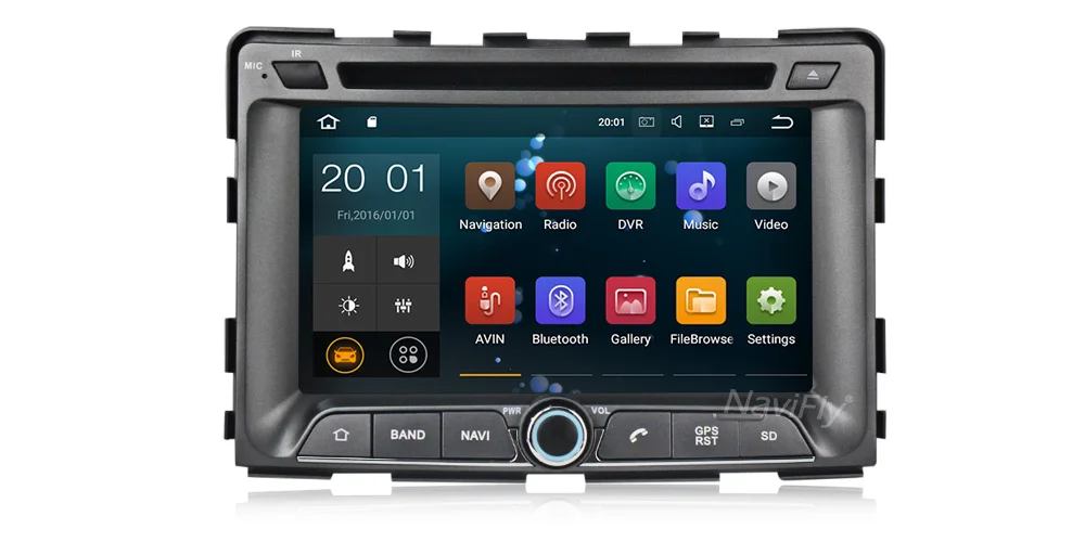 Android9.0 2G ram 16G rom автомобильный мультимедийный плеер для SsangYong Rexton 2005- Rodius/stavic 2004 Автомобильная Радио fm кассета